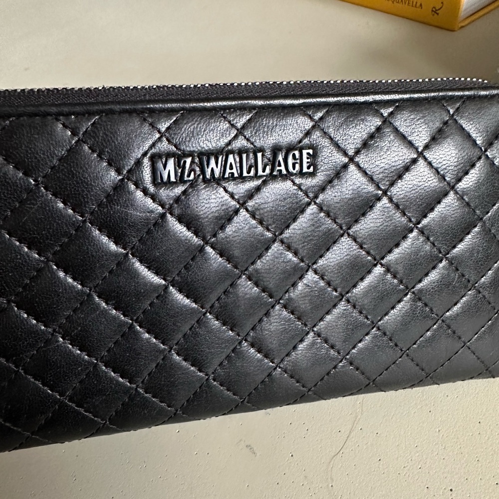 MZ Wallace Black limited edition quilted leather wallet - excellent condition